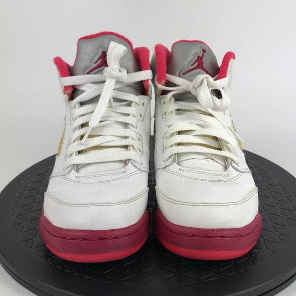 Nike Air Jordan 5 Retro Scarlet Fire Red 440892-101 Women’s Size 6 (4.5Y) - Picture 2 of 12
